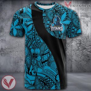 Gold Coast Titans NRL Polynesian Pattern Shirt, Unique Gifts For Fans - Vesles2014s