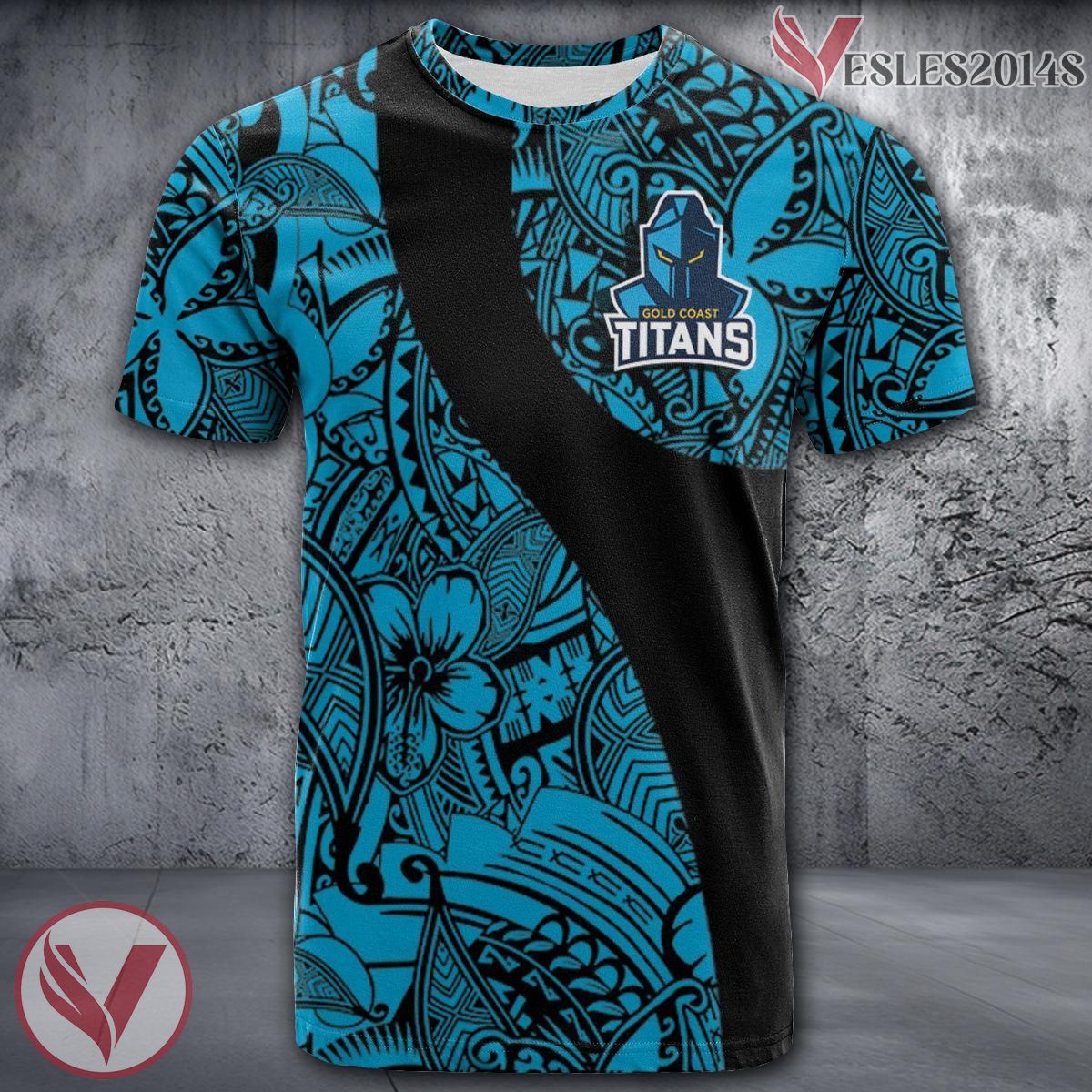 Gold Coast Titans NRL Polynesian Pattern Shirt, Unique Gifts For Fans - Vesles2014s