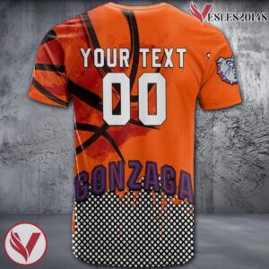 Gonzaga Bulldogs Basketball Grunge Pattern Unique Personalized T Shirts - Vesles2014S 1