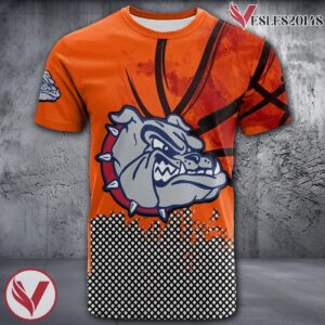 Gonzaga Bulldogs Basketball Grunge Pattern Unique Personalized T Shirts - Vesles2014S