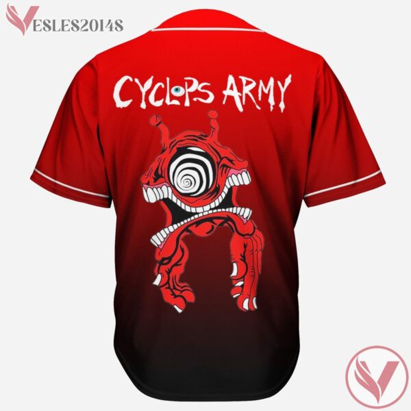 Gradient Red Subtronics Red Custom Jersey For EDM Festivals - Vesles2014s 1