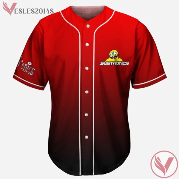 Gradient Red Subtronics Red Custom Jersey For EDM Festivals - Vesles2014s