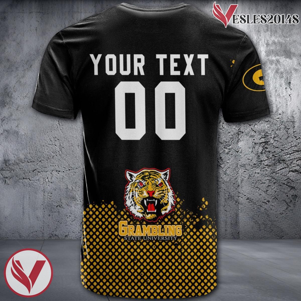 Grambling State Tigers Basketball Grunge Pattern Unique Personalized T Shirts - Vesles2014S 1