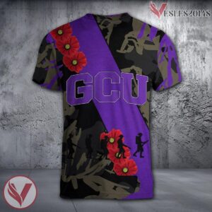 Grand Canyon Antelopes NCAA With Red Poppy Flower 3D Shirt, Unique Gift For Fans - Vesles2014S 1