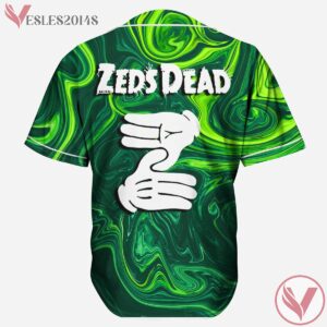 Green Oil Slick Zeds Dead Baseball Jersey For EDM Festivals - Vesles2014s 1