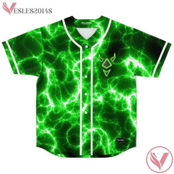 Green Plasma Paradox Baseball Jersey - Vesles2014s