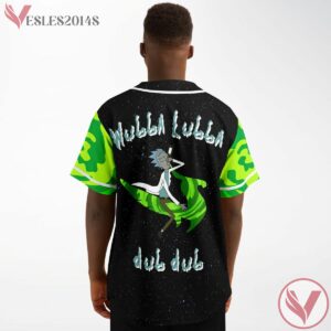 Green Rave Bonfire Wubba Lubba Rick And Morty Baseball Jersey, EDM Gift Ideas - Vesles2014s 2