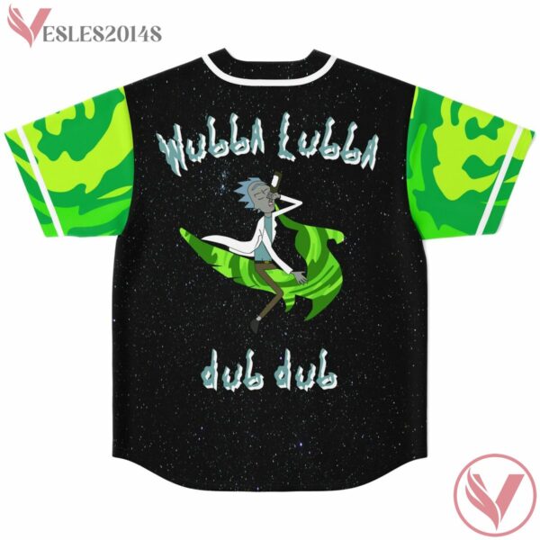 Green Rave Bonfire Wubba Lubba Rick And Morty Baseball Jersey, EDM Gift Ideas - Vesles2014s 3