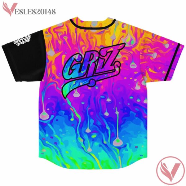 GriZ Rainbow Brain Trippin Baseball Jersey For EDM Festivals - Vesles2014s 1