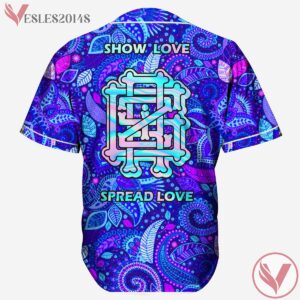 Griz Blue Trippin Psychedelic Baseball Jersey For EDM Festivals - Vesles2014s 1
