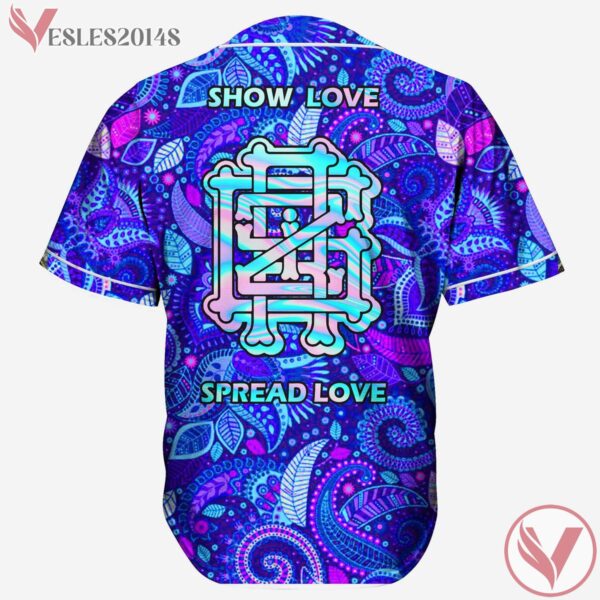 Griz Blue Trippin Psychedelic Baseball Jersey For EDM Festivals - Vesles2014s 1