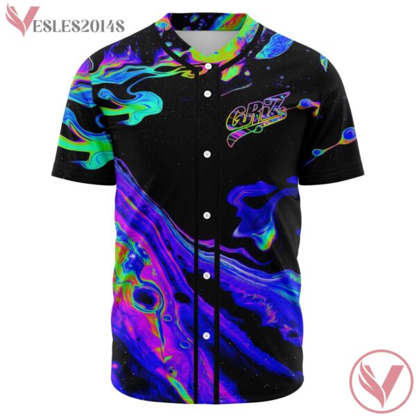 Griz Logo Acid Trippin Baseball Jersey For EDM Festivals - Vesles2014s