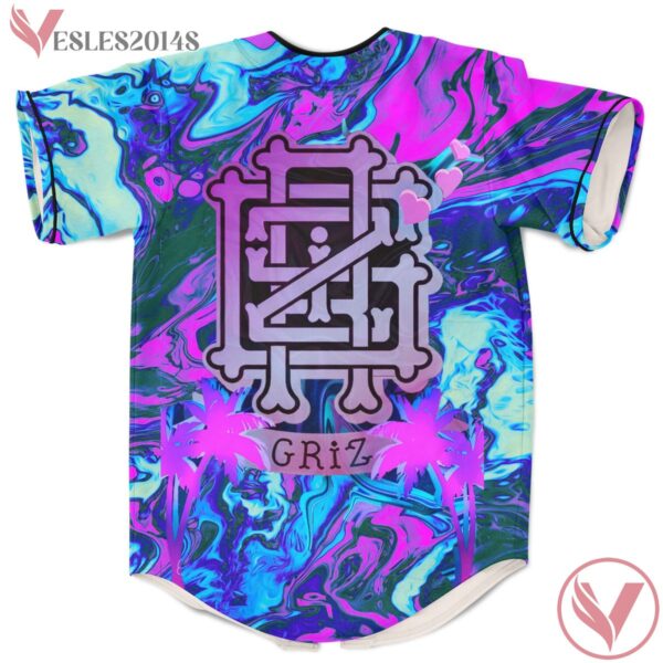 Griz Trippy Baseball Jersey For EDM Festivals, Gift Ideas For Ravers - Vesles2014s 1