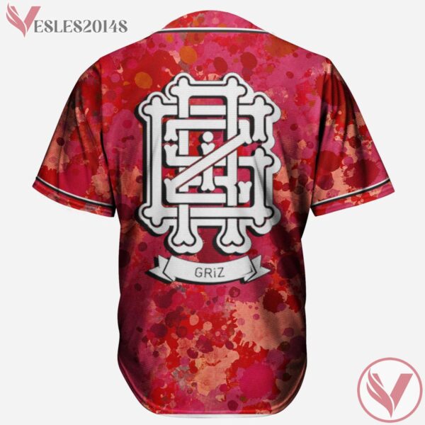 Grunge Rave Griz Red Splash Jersey For EDM Festivals - Vesles2014s 1