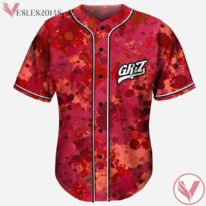 Grunge Rave Griz Red Splash Jersey For EDM Festivals - Vesles2014s