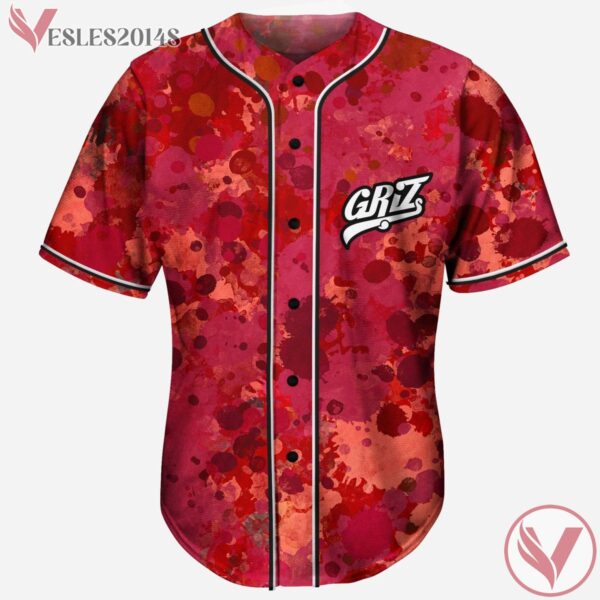 Grunge Rave Griz Red Splash Jersey For EDM Festivals - Vesles2014s