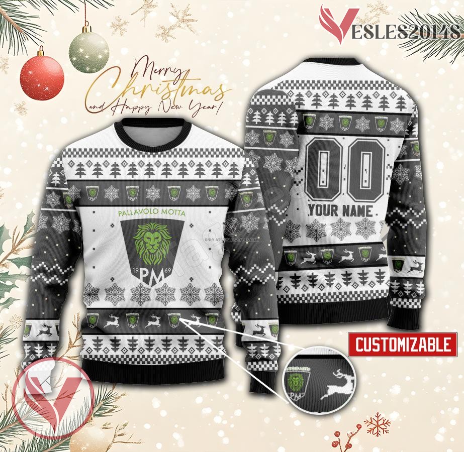 HRK Motta di Livenza Volleyball Custom Ugly Christmas Sweater, Unique Gift For Fans - Vesles2014s