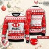HSBC Holdings Logo Personalized Ugly Christmas Sweater, Unique Gift For Fans - Vesles2014s