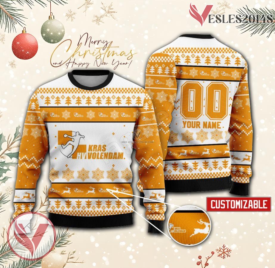 HV KRASVolendam Handball Custom Ugly Christmas Sweater, Unique Gift For Fans - Vesles2014s