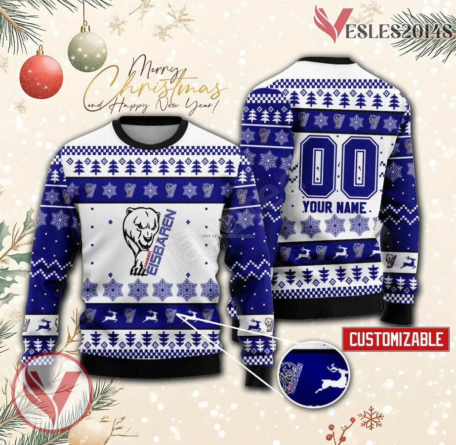 Hammer Eisbaren Hockey Custom Ugly Christmas Sweater, Unique Gift For Fans - Vesles2014s