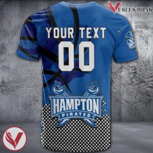 Hampton Pirates Basketball Grunge Pattern Unique Personalized T Shirts - Vesles2014S 1