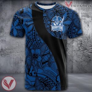Hampton Pirates NCAA Polynesian Pattern Shirt, Unique Gifts For Fans - Vesles2014s