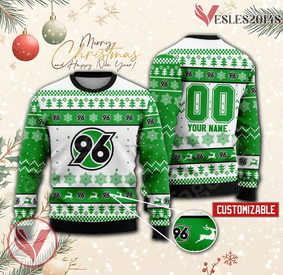 Hannover 96 Custom Ugly Christmas Sweater, Unique Gift For Fans - Vesles2014s