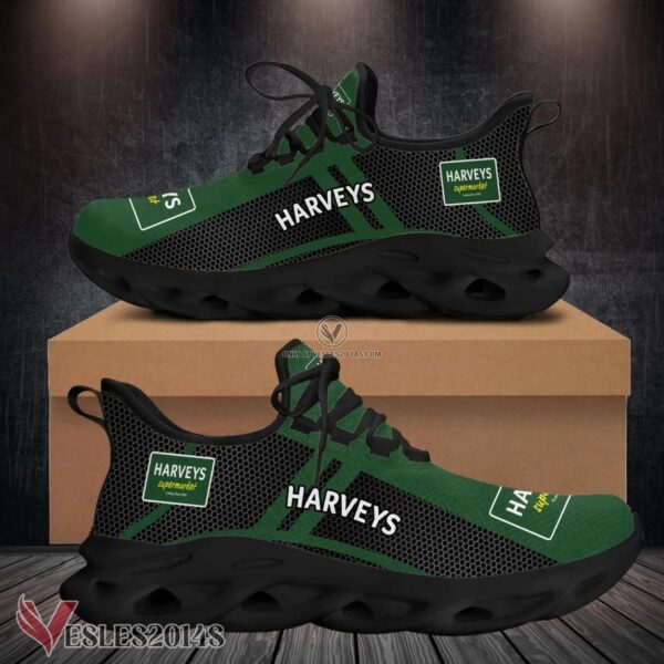 Harveys Supermarket Logo Custom Shoes, Best Running Shoes For Fans - Vesles2014S