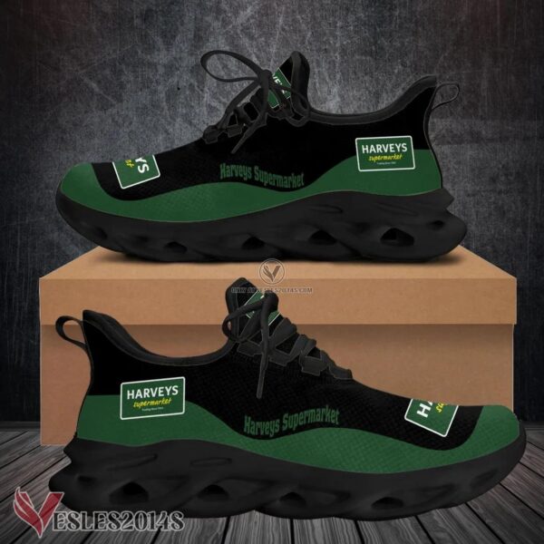 Harveys Supermarket Logo Custom Shoes Style 2, Best Running Shoes For Fans - Vesles2014S