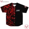 Hesh Splashes Black Red Split Nola Custom Jersey - Vesles2014s
