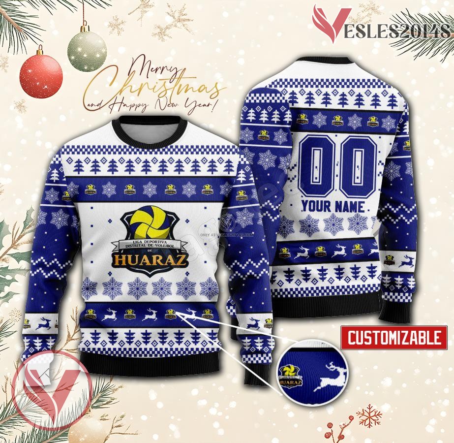 Huaraz Volleyball Custom Ugly Christmas Sweater, Unique Gift For Fans - Vesles2014s