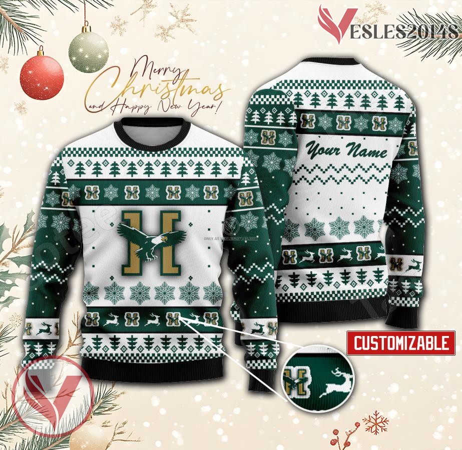 Husson University Custom Ugly Christmas Sweater, Unique Gift For Fans - Vesles2014s