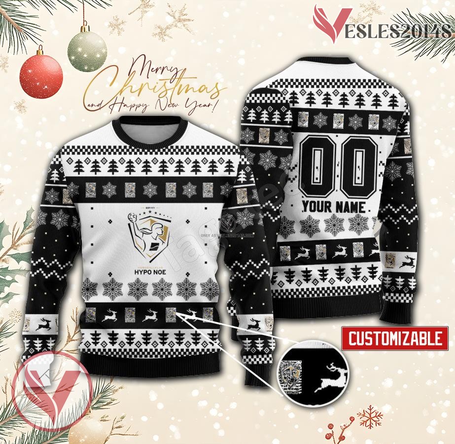 Hypo Niederösterreich Handball Custom Ugly Christmas Sweater, Unique Gift For Fans - Vesles2014s