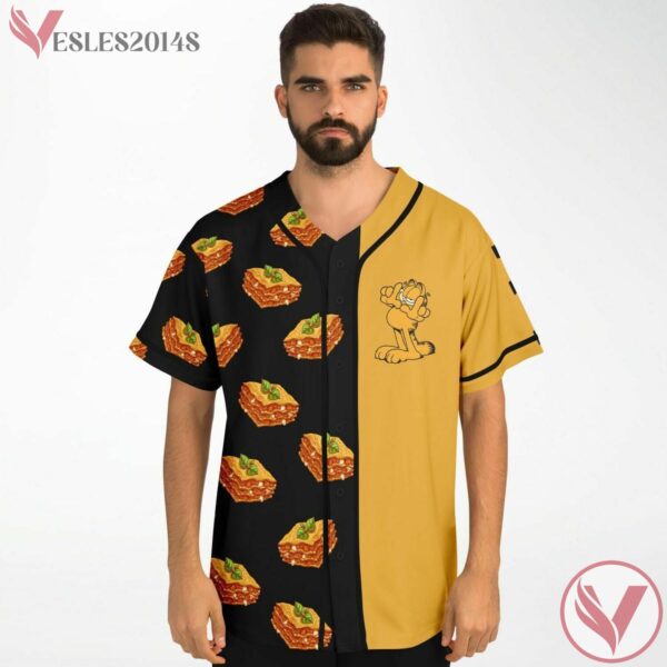 I Hate Monday Lasagna Pattern Levi Black Orange Custom Jersey - Vesles2014s 2