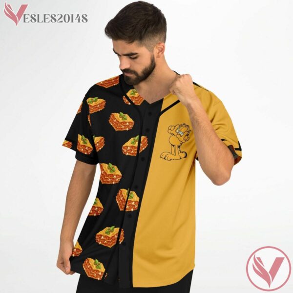 I Hate Monday Lasagna Pattern Levi Black Orange Custom Jersey - Vesles2014s 3