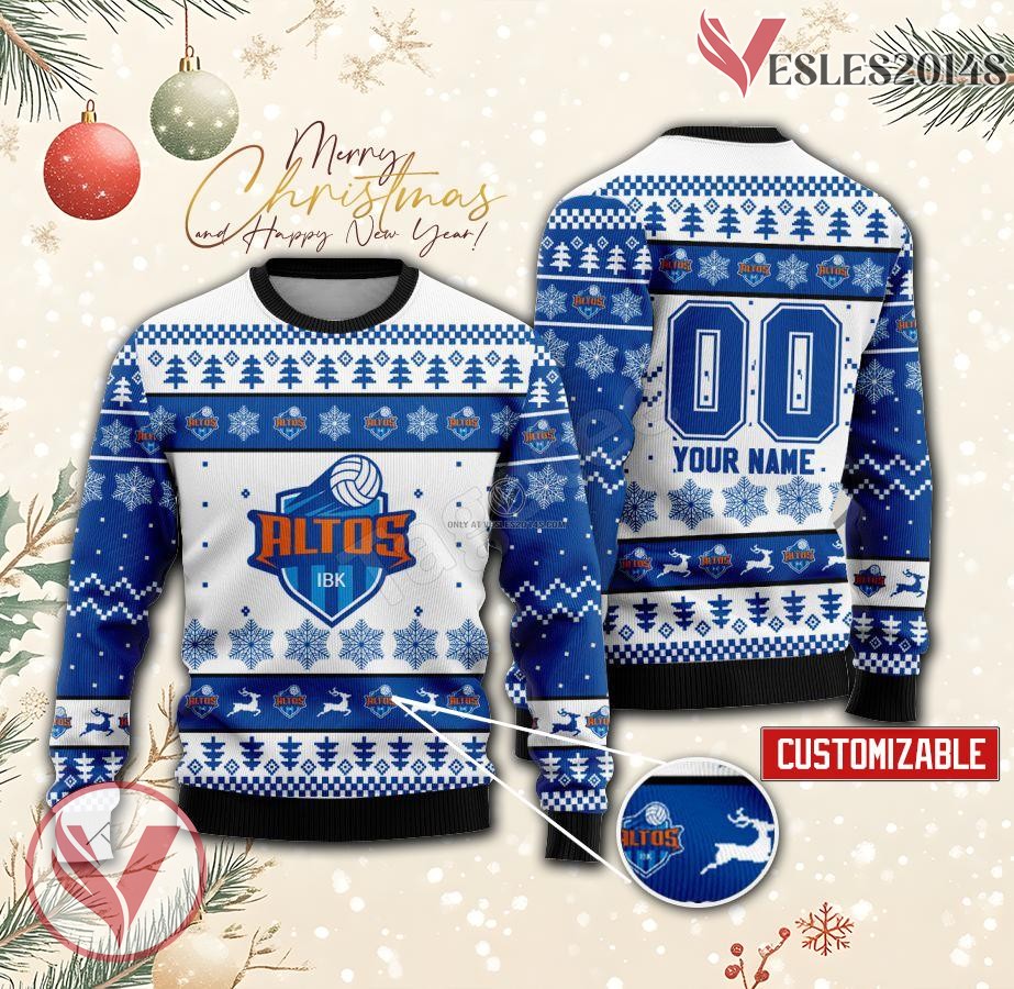 IBK Women Volleyball Custom Ugly Christmas Sweater, Unique Gift For Fans - Vesles2014s