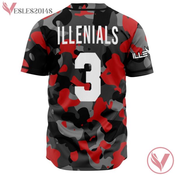 ILLENIALS Red Black Camo custom jersey - Vesles2014s 1