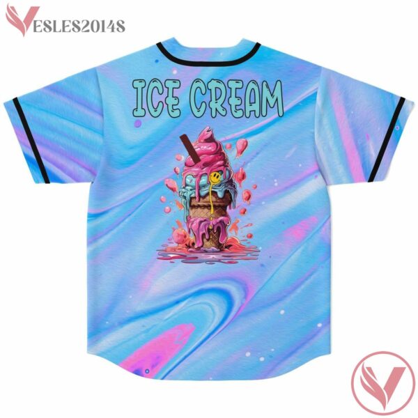 Ice Cream Griz Gradient Blue Baseball Jersey  V3 - Vesles2014s 1