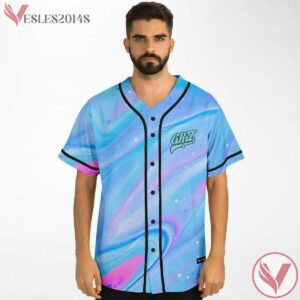 Ice Cream Griz Gradient Blue Baseball Jersey  V3 - Vesles2014s 2