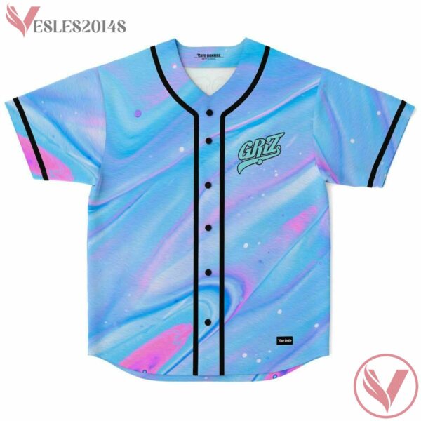 Ice Cream Griz Gradient Blue Baseball Jersey  V3 - Vesles2014s