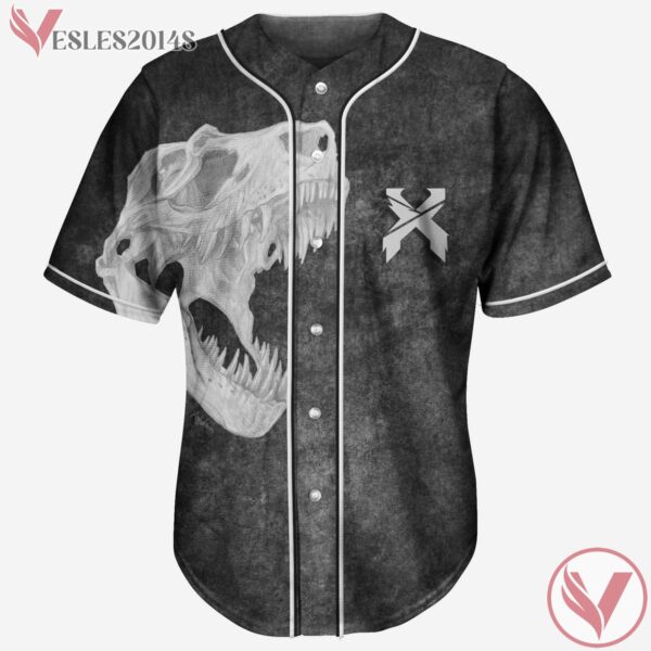 I'm A Fucking Head Banger Excision Jersey, Gray Dinosaur Baseball Jersey - Vesles2014s