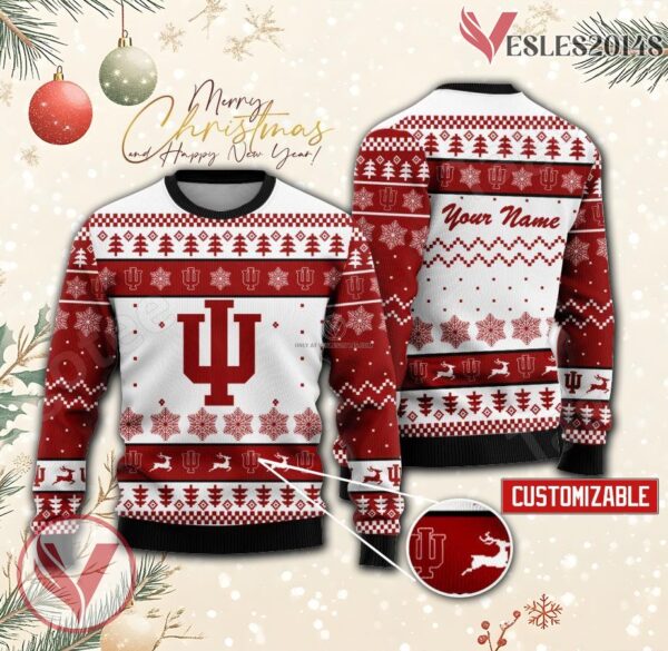 Indiana University-Bloomington Custom Ugly Christmas Sweater, Unique Gift For Fans - Vesles2014s