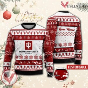 Indiana University-Northwest Custom Ugly Christmas Sweater, Unique Gift For Fans - Vesles2014s