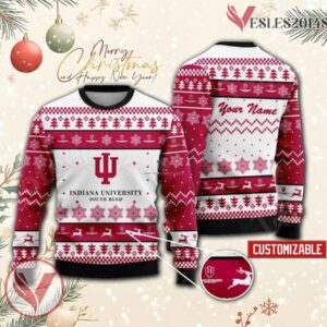 Indiana University-South Bend Custom Ugly Christmas Sweater, Unique Gift For Fans - Vesles2014s
