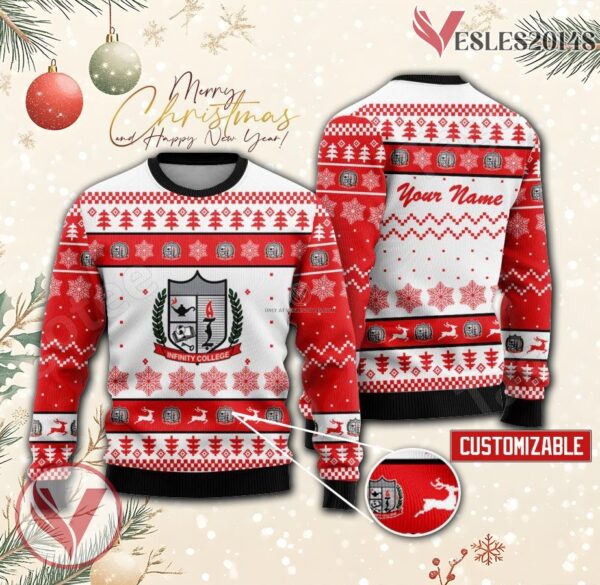 Infinity College Custom Ugly Christmas Sweater, Unique Gift For Fans - Vesles2014s