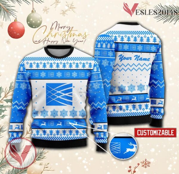 Institute of Health & Technology Custom Ugly Christmas Sweater EmonShop