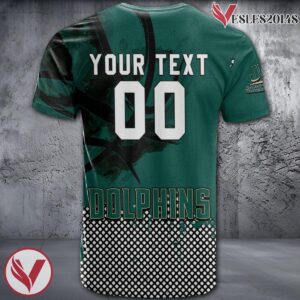 Jacksonville Dolphins Basketball Grunge Pattern Unique Personalized T Shirts - Vesles2014S 1