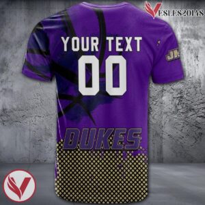 James Madison Dukes Basketball Grunge Pattern Unique Personalized T Shirts - Vesles2014S 1