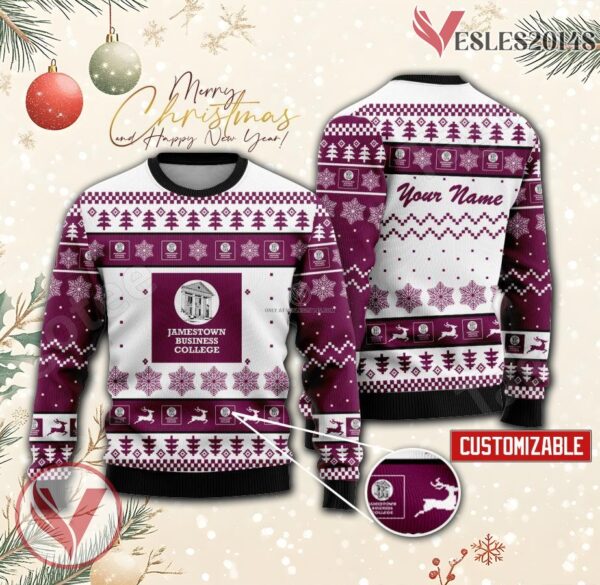 Jamestown Business College Custom Ugly Christmas Sweater, Unique Gift For Fans - Vesles2014s