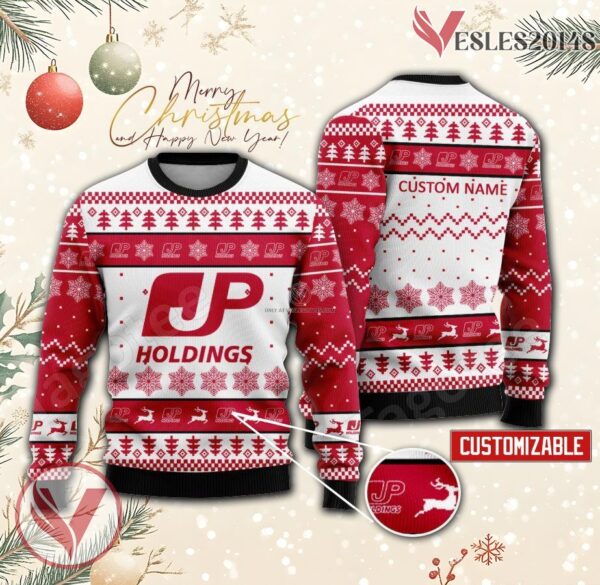 Japan Post Holdings Logo Personalized Ugly Christmas Sweater, Unique Gift For Fans - Vesles2014s